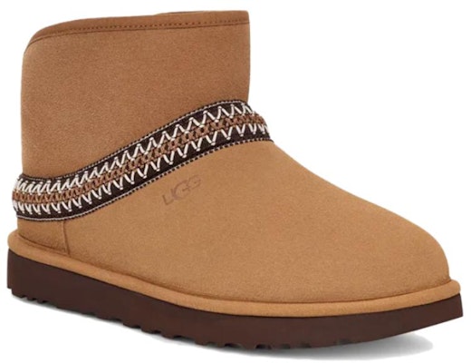 (Women) UGG Classic Mini Crescent Boots Chestnut 1158262-CHE Order (Women) UGG Classic Mini Crescent Boots Chestnut 1158262-CHE