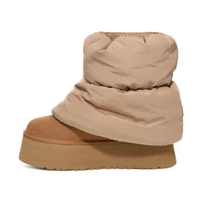 (W) UGG Classic Mini Dipper Puffer 'Amphora Chestnut'