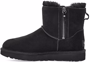 (Women) UGG Classic Mini Double Zip 1118853-BLK (Women) UGG Classic Mini Double Zip 1118853-BLK