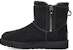 (W) UGG Klasik Mini Zip Berkembar 1118853-BLK