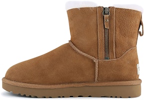 (W) UGG经典迷你双拉链棕色短靴 1018849-CHE Buy (W) UGG经典迷你双拉链棕色短靴 1018849-CHE