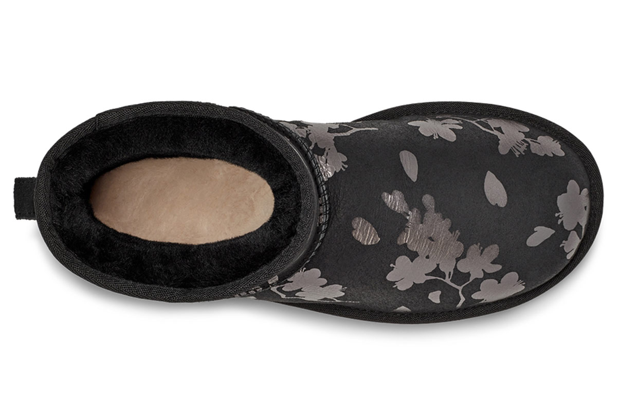 Purchase (W) UGG Classic Mini Floral Foil Schwarz mit Fleecefutter 1118163-BLK