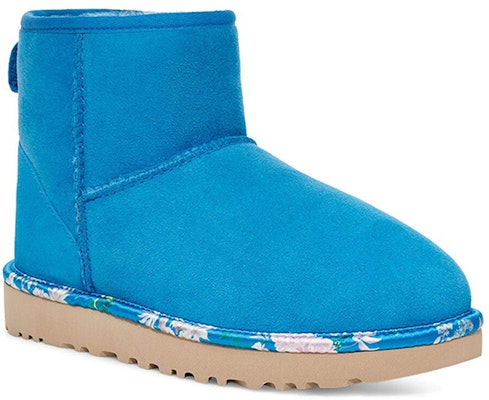(W) UGG Botas de Nieve Clásicas Mini Florales Azul 1111093-BAS Lookbook (W) UGG Botas de Nieve Clásicas Mini Florales Azul 1111093-BAS