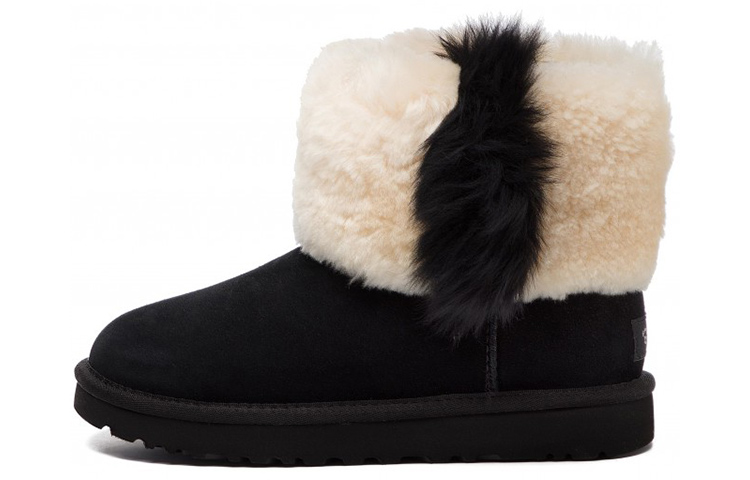 Buy (W) UGG Clásico Mini Fluff 'Negro' 1101039-BLK