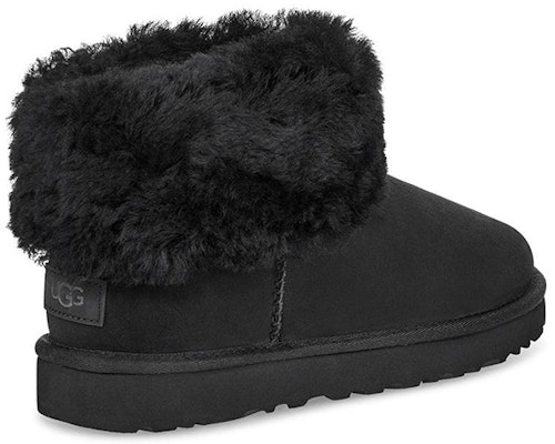(Women) UGG Classic Mini Fluff Fleece Lined Black 1106757-BLK Shop (Women) UGG Classic Mini Fluff Fleece Lined Black 1106757-BLK