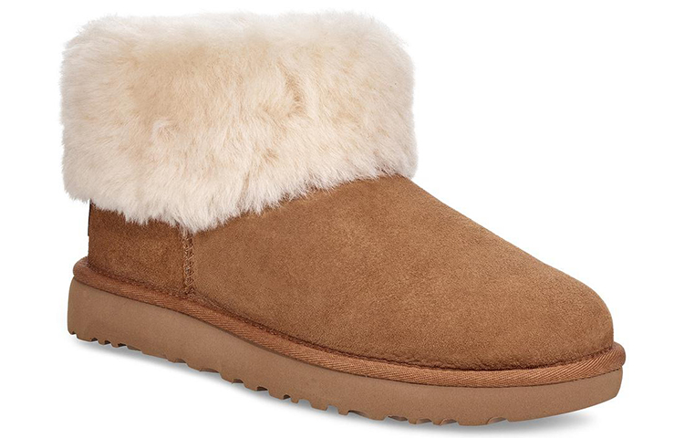 Lookbook (W) UGG Klasik Mini Fluff Fleece Berbulu Coklat 1106757-CHE