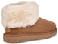 Shop UGG Classic Mini Fluff 經典迷你絨毛加絨雪地靴 女款 栗子棕色
