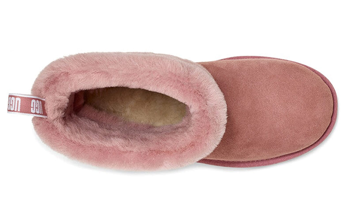(W) UGG Classic Mini Fluff Quilted Boot 'Pink Red' 圖 5