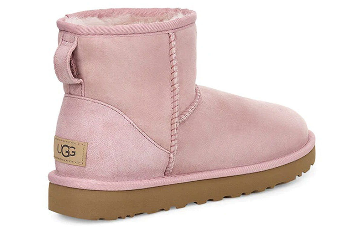 Shop (W) UGG Classic Mini II Berbulu Pelapik Merah Jambu 1016222-PCRY