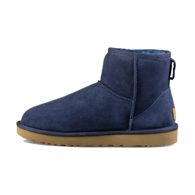 (W) UGG Classic Mini II Boot Navy Blue