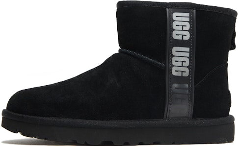 (W) UGG Classic Mini II Boot Logo Sisi Hitam 1134962-BLK Buy (W) UGG Classic Mini II Boot Logo Sisi Hitam 1134962-BLK