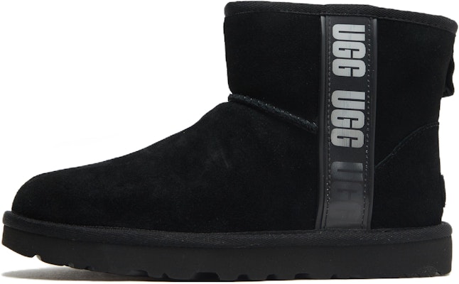 (W) UGG Classic Mini II Boot Logo Sisi Hitam 1134962-BLK Buy (W) UGG Classic Mini II Boot Logo Sisi Hitam 1134962-BLK