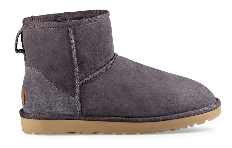 (W) UGG Classic Mini II Short Boots 2.0 Fleece Lined Purple Gray 圖 2