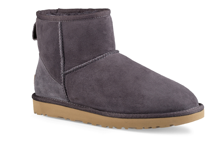 (W) UGG Classic Mini II Short Boots 2.0 Fleece Lined Purple Gray 圖 3