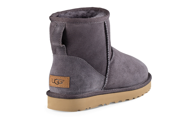 (W) UGG Classic Mini II Short Boots 2.0 Fleece Lined Purple Gray 圖 4