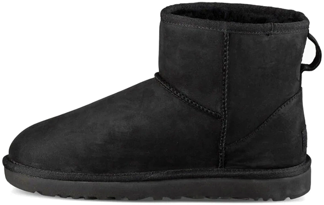 Ugg mini leather sales black