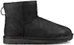 Order (W) UGG クラシックミニ レザー スノーブーツ (ブラック) 1016558-BLK