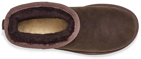 Purchase UGG 經典迷你款皮革雪地靴 女款 巧克力色