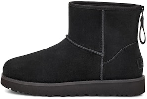 (Women) UGG Classic Mini Logo Zip 'Cozy Warmth' 1122671-BLK (Women) UGG Classic Mini Logo Zip 'Cozy Warmth' 1122671-BLK