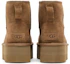 Sizing (W) UGG经典迷你厚底靴栗色 1134991-CHE