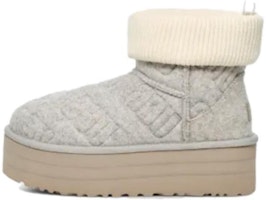 (Women) UGG Classic Mini Platform Felted 'Grey' 1144047-GREY (Women) UGG Classic Mini Platform Felted 'Grey' 1144047-GREY