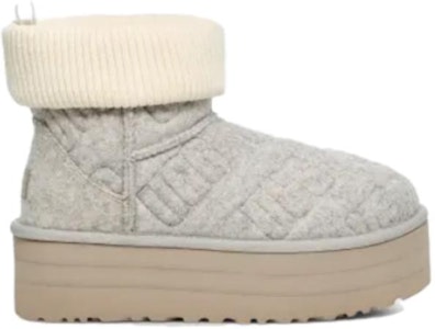 (W) UGG クラシックミニ プラットフォーム グレー 1144047-GREY Order (W) UGG クラシックミニ プラットフォーム グレー 1144047-GREY