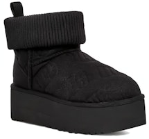 (W) UGG クラシックミニ プラットフォーム ブラック 1144047-BLK Lookbook (W) UGG クラシックミニ プラットフォーム ブラック 1144047-BLK