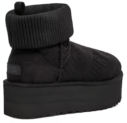 (Women) UGG Classic Mini Platform Felted Boot 'Black' 1144047-BLK Shop (Women) UGG Classic Mini Platform Felted Boot 'Black' 1144047-BLK