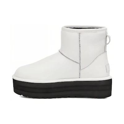 (W) UGG Classic Mini Platform Matte Boot Ultra Matte White