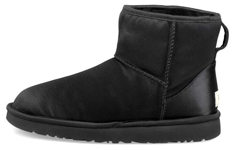 Buy UGG 經典迷你緞面 舒適保暖 戶外休閒雪地靴 女款 黑