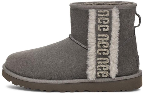 UGG CLASSIC MINI 圓頭套筒 短筒 雪地靴 女款 灰色 Buy UGG CLASSIC MINI 圓頭套筒 短筒 雪地靴 女款 灰色