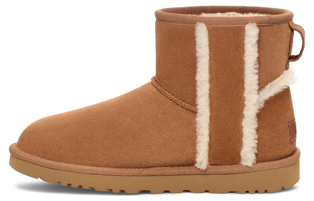 Buy (W) UGG Classic Mini Shearling Logo 'Chestnut' Sepatu Boot Coklat 1153473-CHE