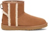 Order (W) UGG クラシックミニ シープスキンロゴ (チェスナット) 1153473-CHE