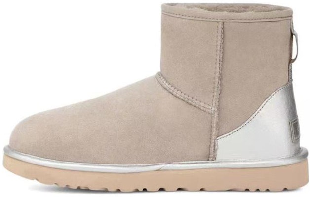 (Women) UGG Classic Mini Shine Boots 'Goat' 1120872-GOA Buy (Women) UGG Classic Mini Shine Boots 'Goat' 1120872-GOA