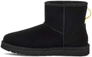 (Women) UGG Classic Mini Side Logo 'Black Neon Green' 1144057-BLK (Women) UGG Classic Mini Side Logo 'Black Neon Green' 1144057-BLK