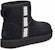 (W) UGG Classic Mini Boot Logo Sisi Hitam Putih 1122558-BWHT