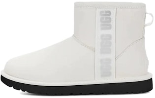 (Women) UGG Classic Mini Side Logo Boot Ultra Matte White 1133490-UMWH (Women) UGG Classic Mini Side Logo Boot Ultra Matte White 1133490-UMWH