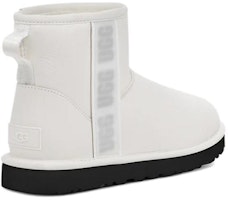 (W) UGG Classic Mini Bota Logo Lateral Ultra Mate Blanca 1133490-UMWH Shop (W) UGG Classic Mini Bota Logo Lateral Ultra Mate Blanca 1133490-UMWH