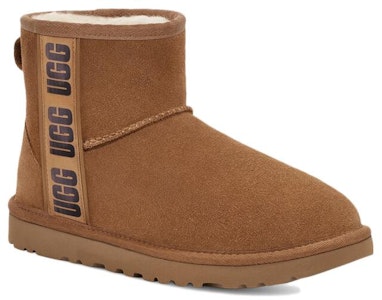 (W) UGG Classic Mini Side Logo II Boot Chestnut Wanita Pria Original 1134962-CHE Lookbook (W) UGG Classic Mini Side Logo II Boot Chestnut Wanita Pria Original 1134962-CHE