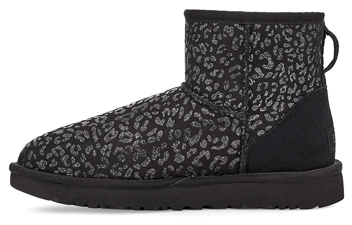 (Women) UGG Classic Mini Snow Leopard Black 1113494-BLK