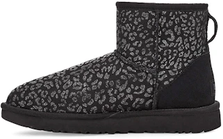 (Women) UGG Classic Mini Snow Leopard Black 1113494-BLK (Women) UGG Classic Mini Snow Leopard Black 1113494-BLK