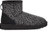 Order (W) UGG Classic Mini Snow Leopard Hitam 1113494-BLK
