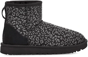 Order UGG 經典迷你雪豹款雪地靴 女款 黑色