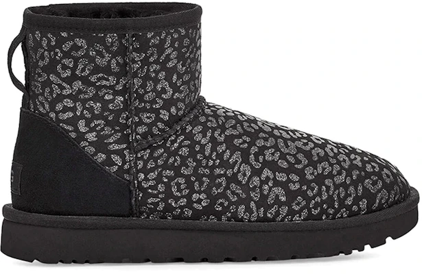 (W) UGG Classic Mini Snow Leopard Hitam 1113494-BLK Order (W) UGG Classic Mini Snow Leopard Hitam 1113494-BLK