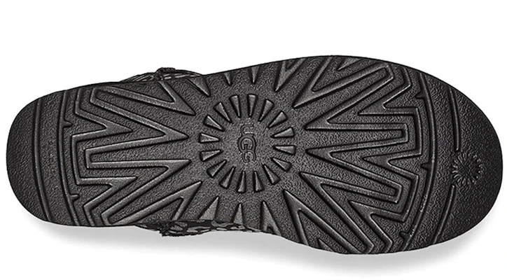 (W) UGG Classic Mini Snow Leopard Hitam 1113494-BLK Details for (W) UGG Classic Mini Snow Leopard Hitam 1113494-BLK