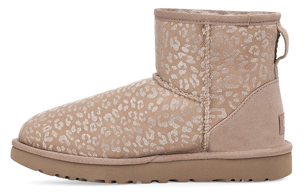 (Women) UGG Classic Mini Snow Leopard Brown Yellow 1113494-AMP