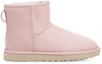 Order (W) UGG Classic Mini Snow Leopard Fleece Berbulu Merah Jambu 1113494-QRT