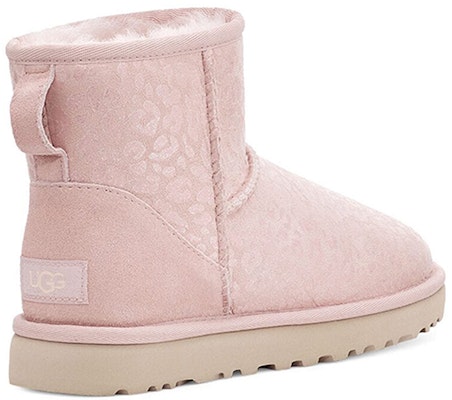 (W) UGG Classic Mini Snow Leopard Fleece Berbulu Merah Jambu 1113494-QRT Shop (W) UGG Classic Mini Snow Leopard Fleece Berbulu Merah Jambu 1113494-QRT