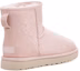 Shop (W) UGG Classic Mini Snow Leopard Fleece Berbulu Merah Jambu 1113494-QRT
