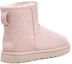 Shop (W) UGG Classic Mini Snow Leopard Fleece Berbulu Merah Jambu 1113494-QRT